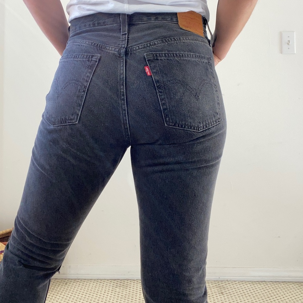 Black 501 Straight pants